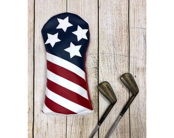 Red White and Blue Golf Club Cover