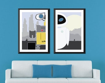 Wall-E Minimalista: Conjunto Wall-E y Eve