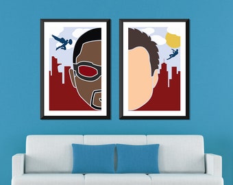 Marvel Minimalista: Set Halcón y Soldado de Invierno