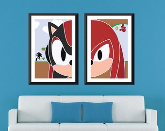 Sonic the Hedgehog Minimalist: Conjunto de sombras y nudillos