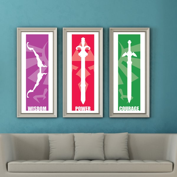 Minimalist Legend of Zelda Posters: Triforce