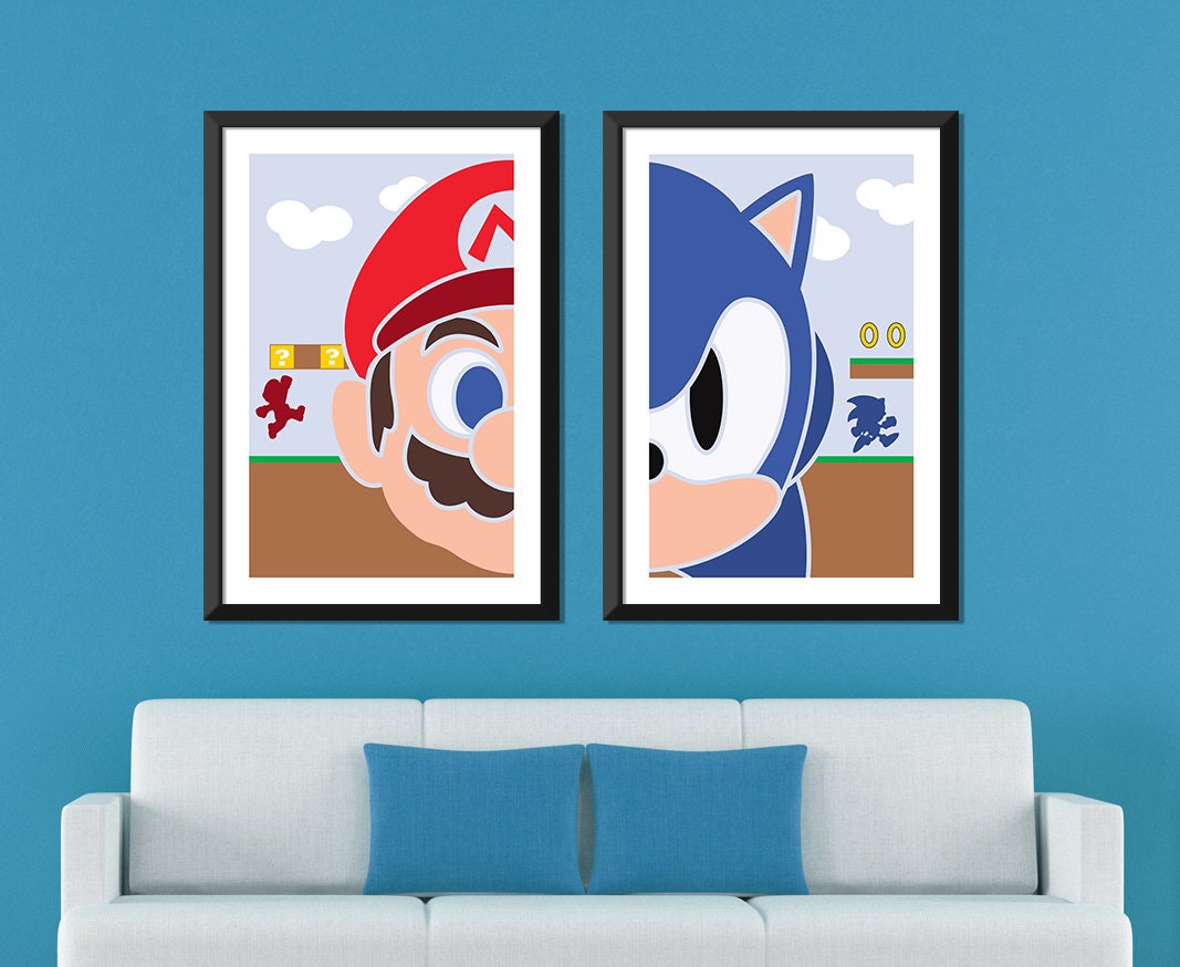 Video Game Minimalist: Mario and Sonic Set