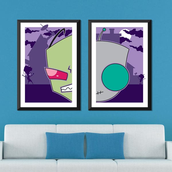 Invader Zim Minimalist: Zim & Gir Set