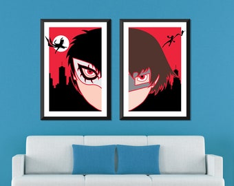 Persona 5 Minimalista: Conjunto Joker y Reina