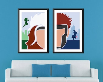 Marvel Minimalista: Set de Pícaro y Gambito