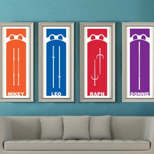 TMNT Minimalist: Teenage Mutant Ninja Turtles Weapons Set