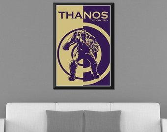 Minimalista de dos tonos: impresión Thanos