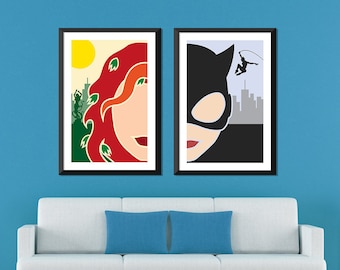 DC Minimalist: Poison Ivy & Catwoman Set