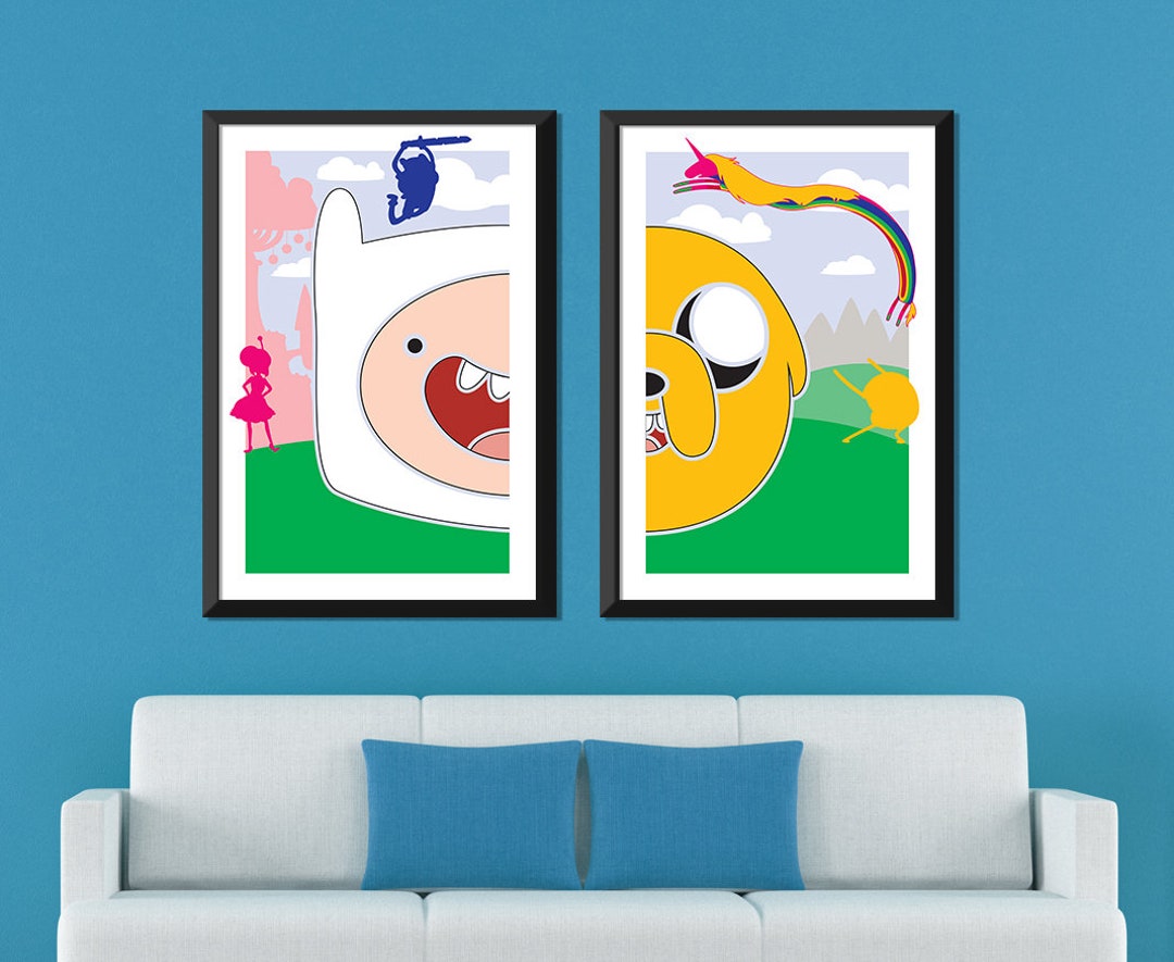 Adventure Time Minimalist: Finn and Jake Set - Etsy