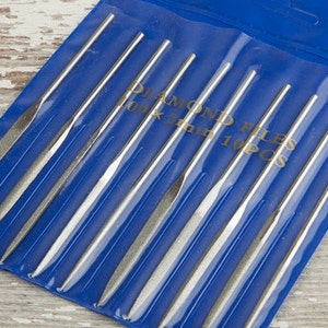 10 cm Diamant Minifeile, feiner Finish in 400er Körnung