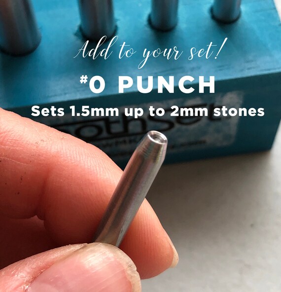 Add to Your Set 0 Smoothset Punch for 1.5 up to 2mm Stones Tube setting Punch Setting Punch Made in Milwaukee Etsy