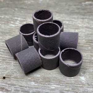 1/2&quot; sanding drums for flex shaft, 10-pack aluminum oxide, 320 grit, ring making & more MANDREL NOT INCLUDED!