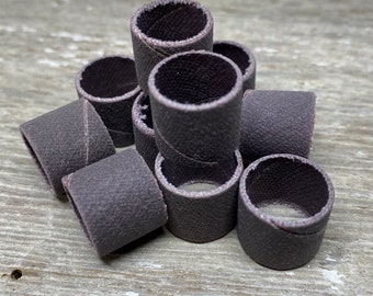 1/2&quot; sanding drums for flex shaft, 10-pack aluminum oxide, 320 grit, ring making & more MANDREL NOT INCLUDED!
