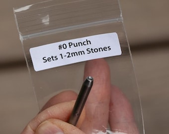 Last of stock! Setting punch for 1.5 up to 2mm stones • For tubesetting • Made in Milwaukee!
