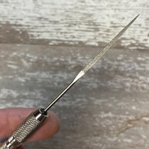 4 diamond mini needle file set, fine 400-grit finish image 2