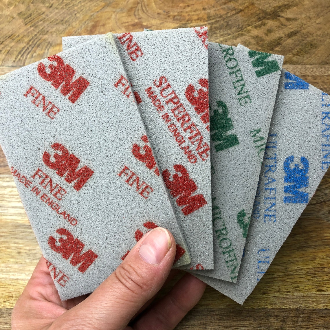 Sanding sponge set fine/superfine/microfine/ultrafine 3M Etsy