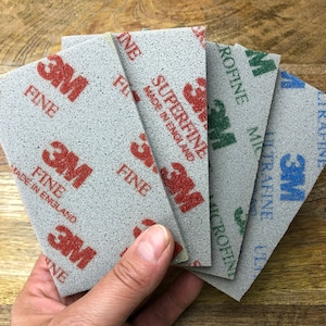 Set di spugne abrasive, 1 pezzo fine/superfine/microfine/ultrafine, tampone abrasivo 3M, tampone lucidante flessibile, 2,75"x4,5"