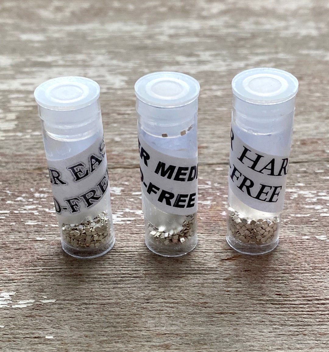 Chip Solder 3 Grades Silver Solder 1 Each of Hard Medium Etsy