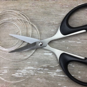 Bezel wire scissors, precision-cut ends of fine silver bezel wire up to 26 gauge image 4