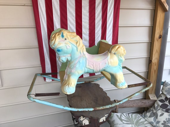 1950's rocking horse on springs