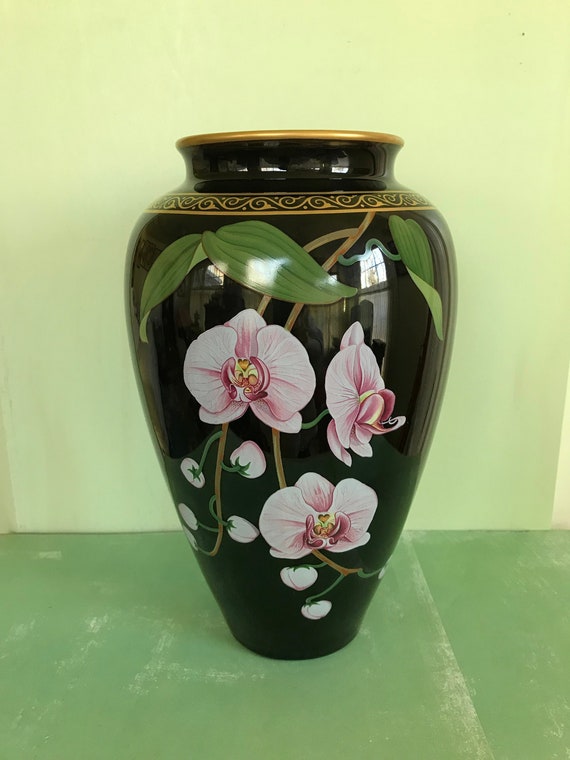Vintage Franklin Mint The Vase Of The Fragrant Orchid Makoto Etsy