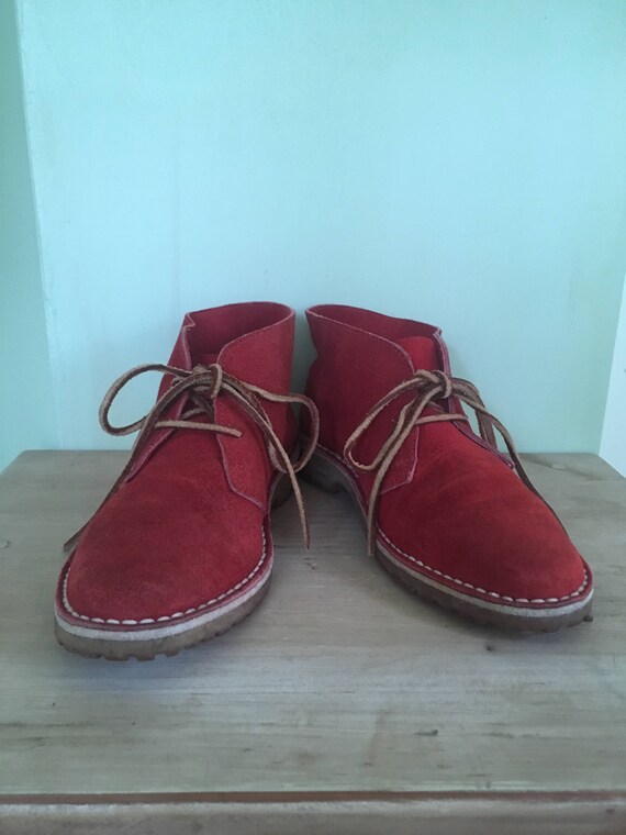 red suede chukka boots