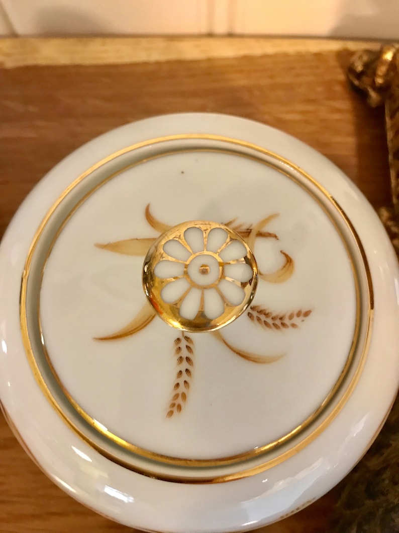Vintage Abalone China Golden Grain Sugar and Creamer Set Made in Japan