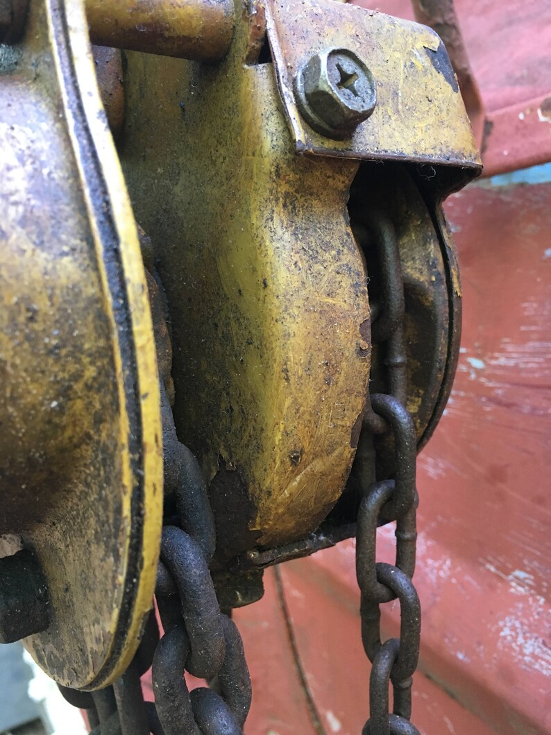 Vintage Yale One Ton Chain Hoist Chain Fall Model SH1 20ft Etsy