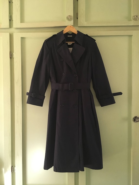 Vintage Ladies Military Issue Raincoat Trenchcoat