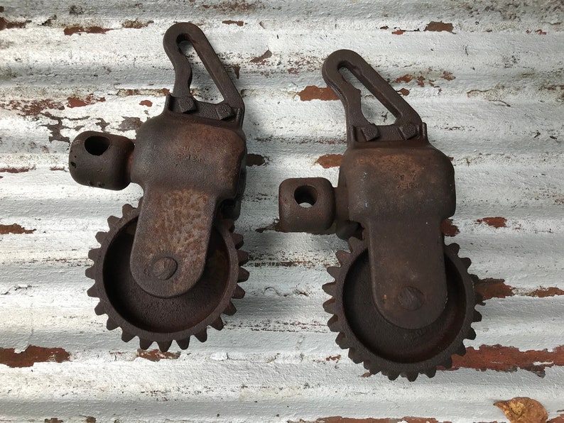 Antique Hand Crank Worm Drive Cogwheel Chain Lift/Chain Etsy