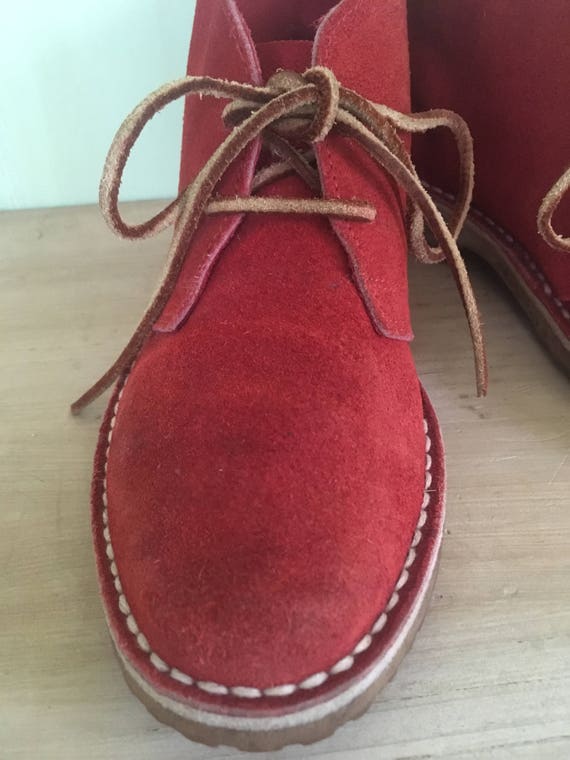 red suede chukka boots