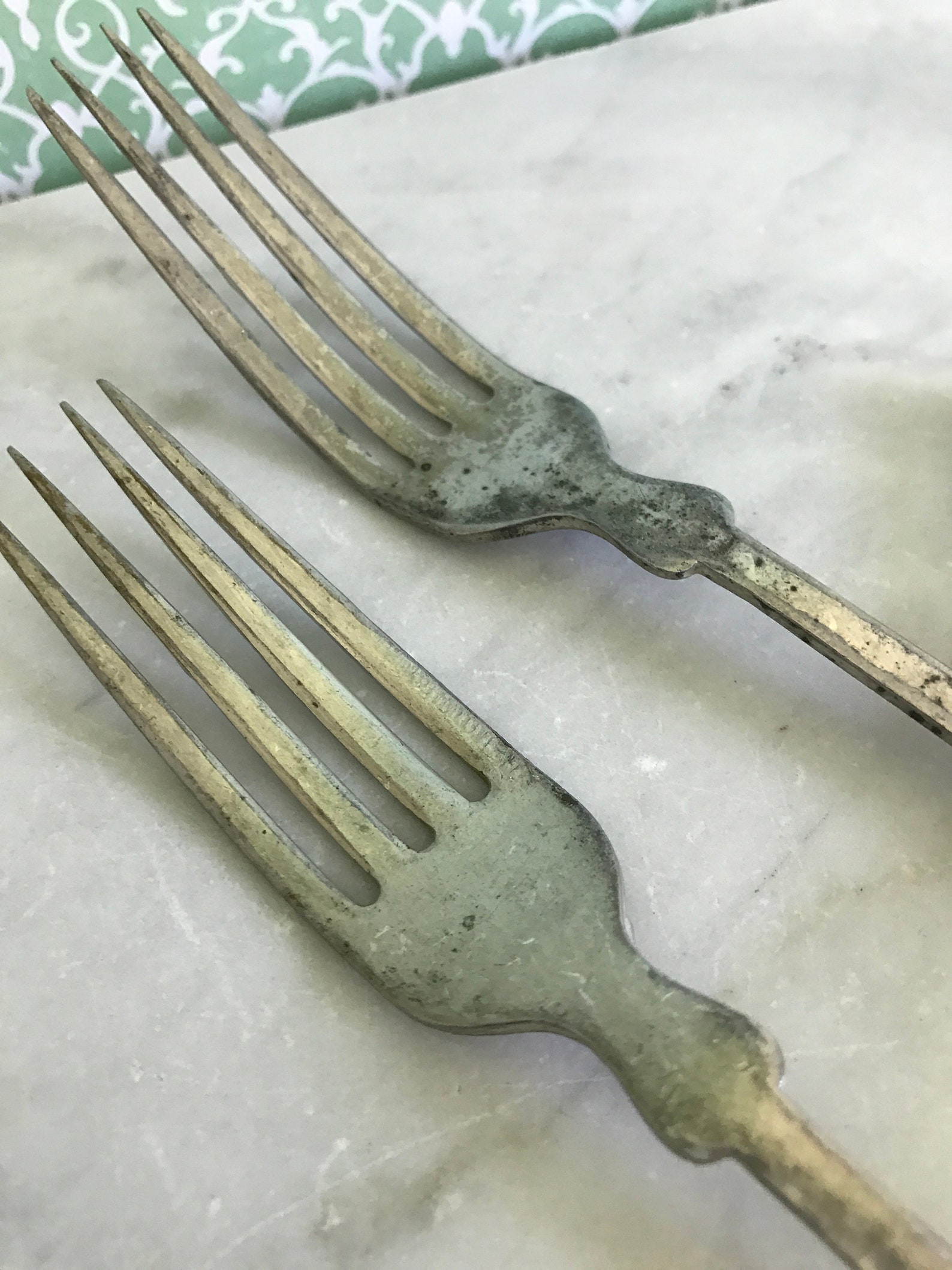 Antique WW1 Dinner Forks Set of Three Fiddle Back Miltary Mess Etsy