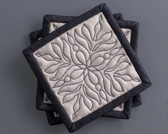 94,6mm | 9,5 cm | Quilt-Block | Stickdatei für die Stickmaschine
