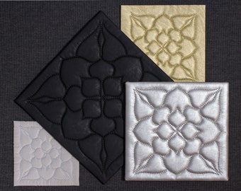4 Größen | Quilt-Block | Maschinenstickdatei | q-026