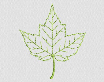 Blatt | Stickdatei für die Stickmaschine | l-003_mini
