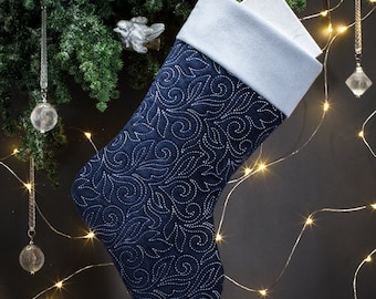 Weihnachtssocke Stickdatei | Stickdatei für die Stickmaschine | xm_sc-001