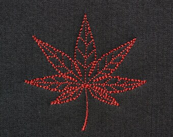 Blatt | Stickdatei für die Stickmaschine | l-002_mini