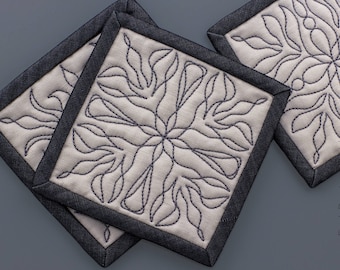 94,6mm | 9,5 cm | Quilt-Block | Stickdatei für die Stickmaschine