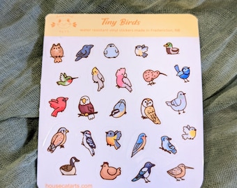 Tiny Birds sticker sheet