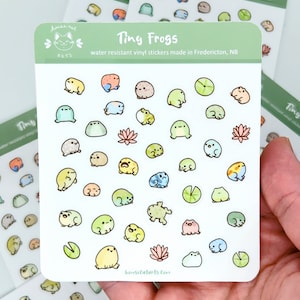 Tiny Frogs sticker sheet