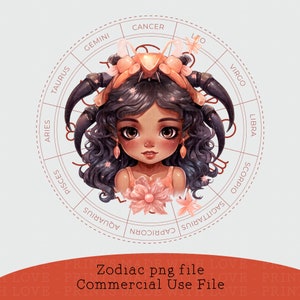 Krebs Clipart Design File Girl Birthday Sublimation Design Card Making Bild Juni Juli Aufkleber Becher Abzeichen Sternzeichen PNG Black girl