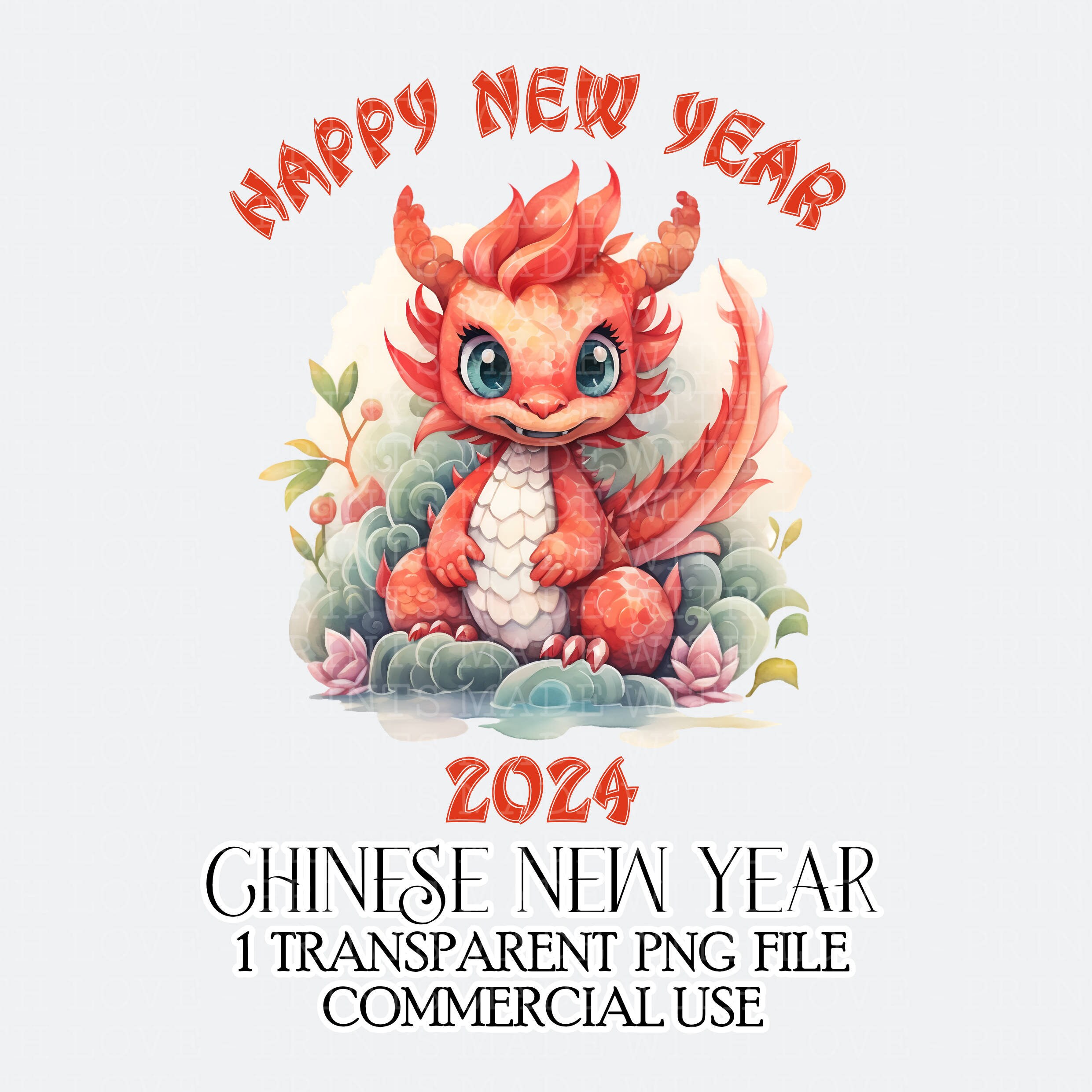 Cute Lunar New Year 2024 Sticker Sheets - Year of the dragon - Chinese new  year