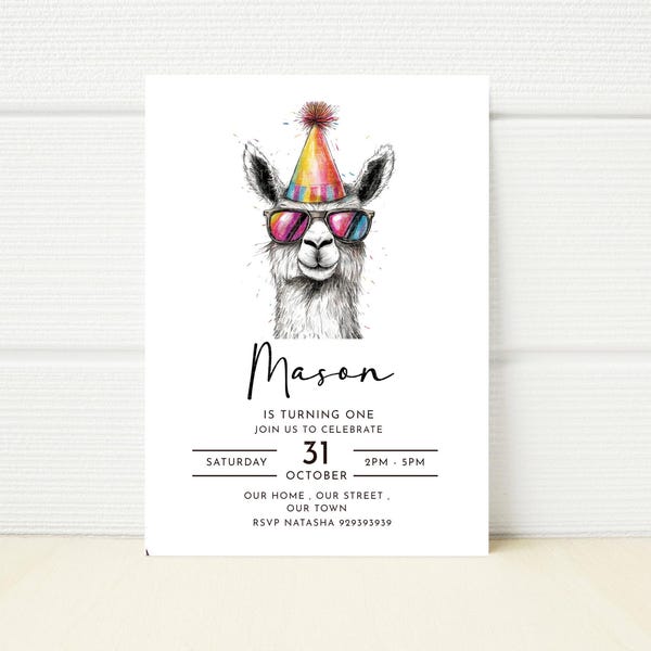 Editable 13th Birthday Party Invitation Officially a Teenager ...