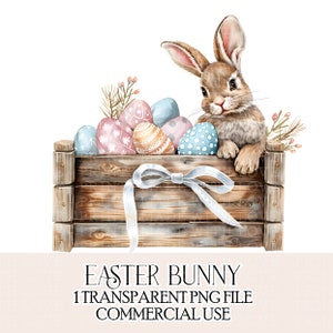 Paaskonijn Pastel aquarel Bunny Clipart Image Sublimatie Design Kaart maken Stickers Etiketten Boog maken PNG-afbeelding Commercieel gebruik