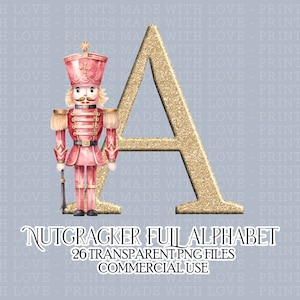 Weihnachten Alphabet Nussknacker Alpha Festliche Kartenherstellung Designs Abzeichenherstellung Haarschleife Klein Kommerzielle Nutzung Erlaubt PNG-Datei Tassen