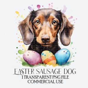 Wurst Hund Ostern Clipart Bild Sublimation digitale Datei sofortiger Download kleine kommerzielle Nutzung Ostern Basteln Bild Wiener Hund Dackel