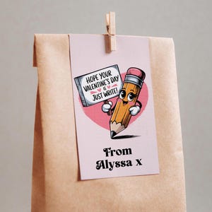 Personalisierte Valentinstag Favor Tag Freund Geschenke für Kinder Schreiben Sie einfach Freund Schule bearbeitbare druckbare Valentinstag Ideen Kinder