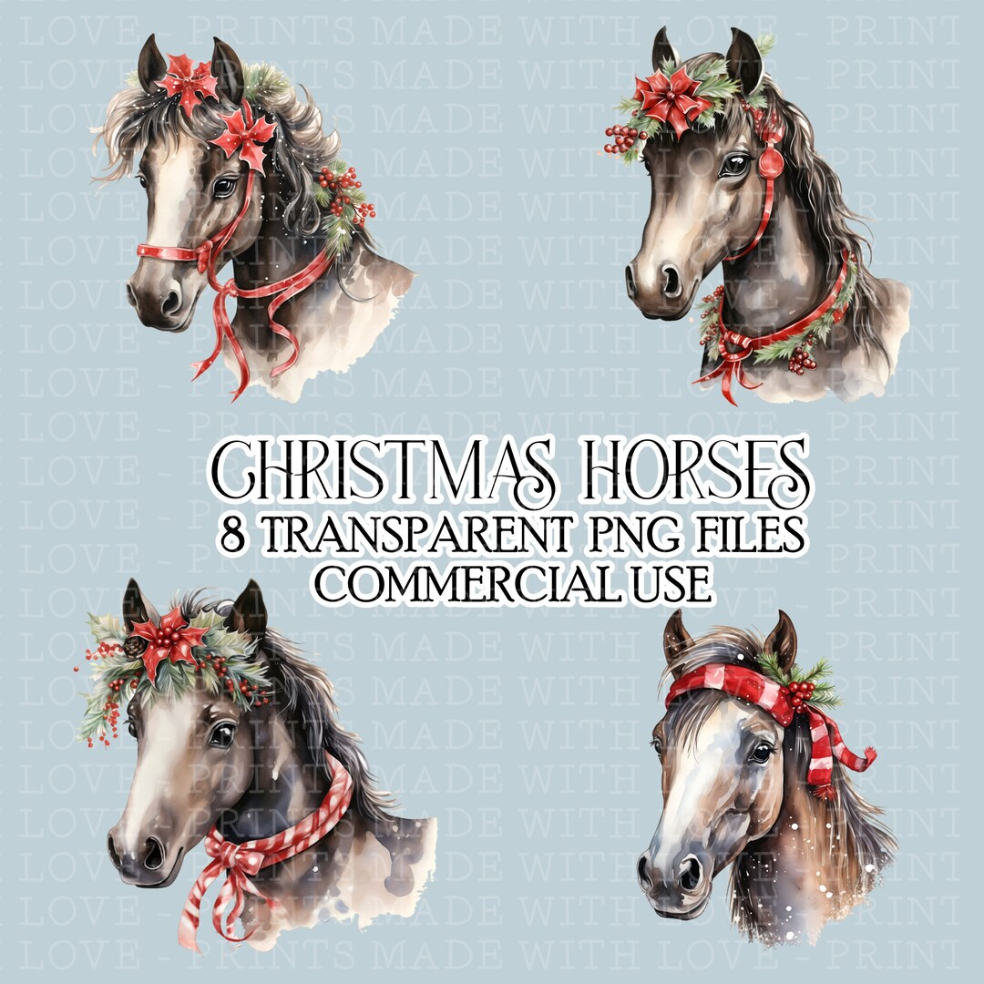 Christmas Horses Clipart 8 Png Images Transparent Festive Crafts ...