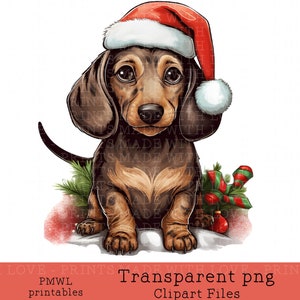 Weihnachten Dackel Dackel Wiener Dog Card Making Abzeichen T-shirts PNG Datei Klein Kommerzielle Nutzung