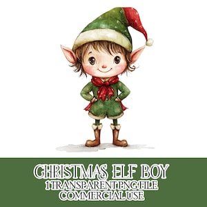 Christmas Elf Boy Brunette sublimation design Festive Crafting Sublimation Card Making Bows Stickers Instant Download PNG File Commercial